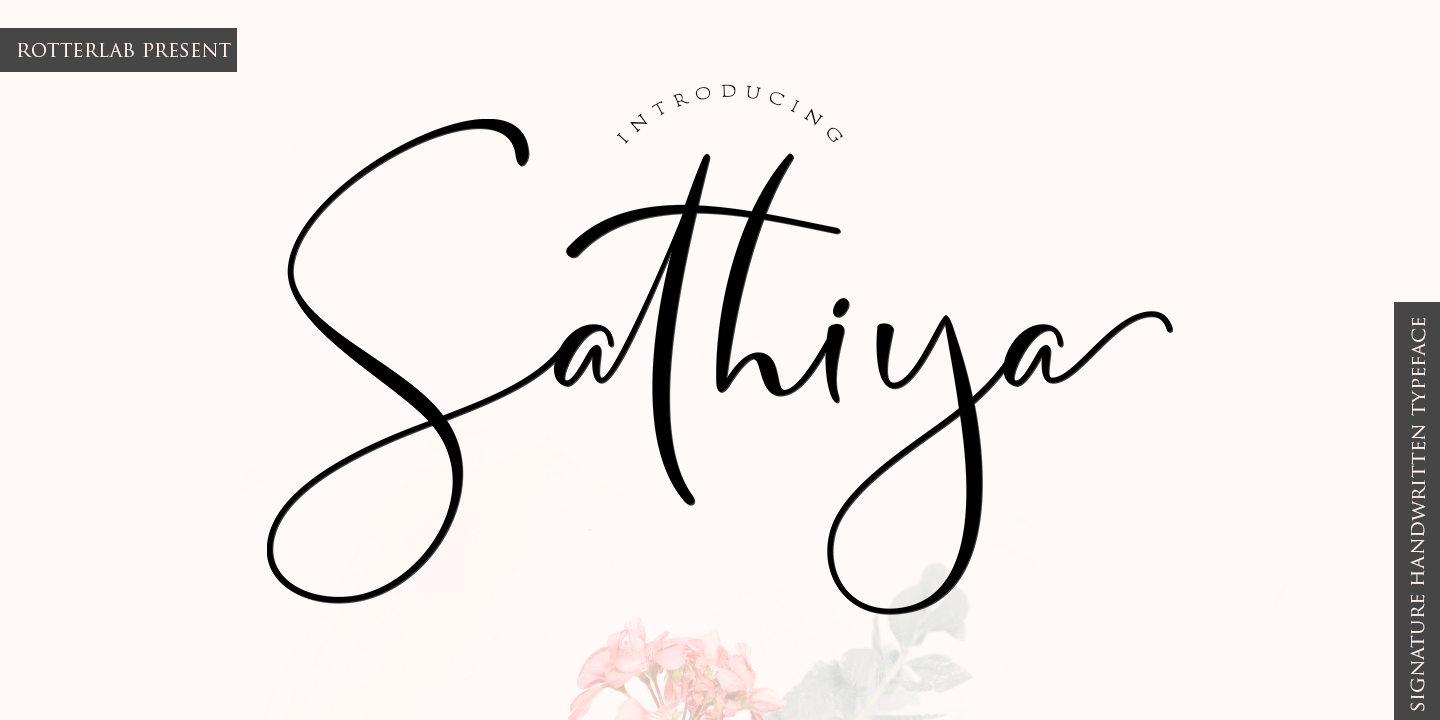 Пример шрифта Sathiya #1